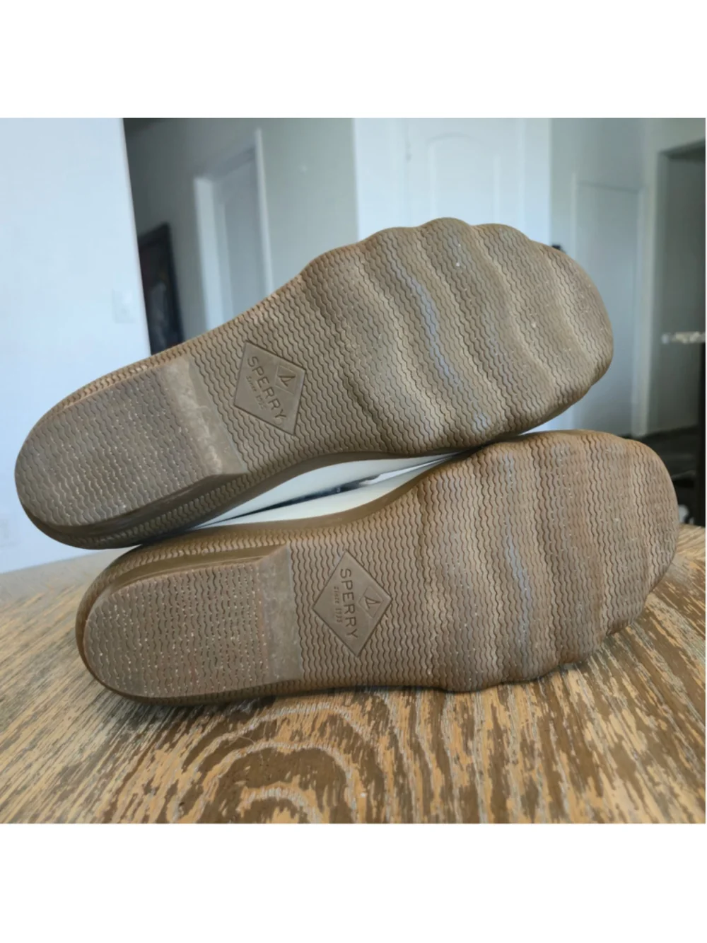 Sperry Syren Gulf Wool Quilted Duck Boots Women’s Size 8 Ivory Cream
